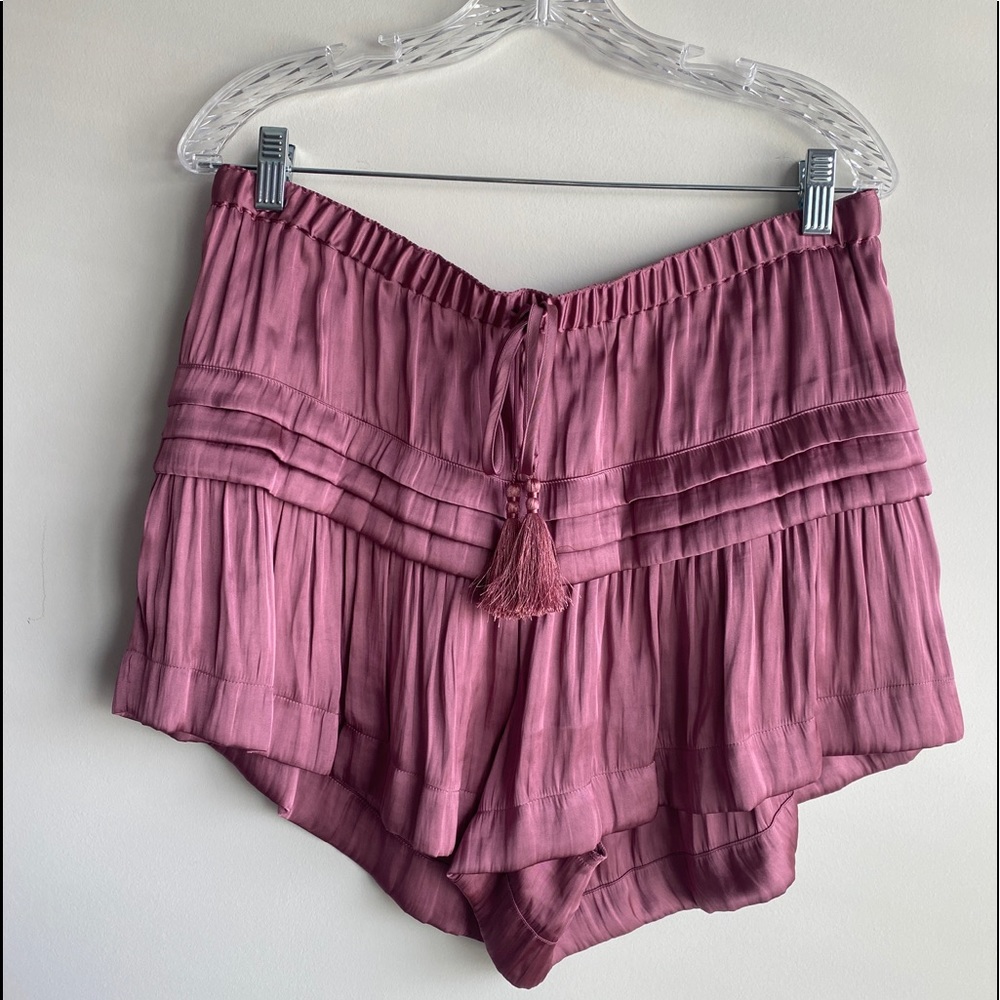 Chelsea and Violet silk shorts